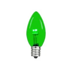C7 - Green - Glass LED Replacement Bulbs - 25 Pack -Christmas Lights Series 0014899 c7 green glass led replacement bulbs 25 pack