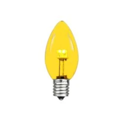 C7 - Yellow - Glass LED Replacement Bulbs - 25 Pack 11 C7 - Yellow - Glass LED Replacement Bulbs - 25 Pack -Christmas Lights Series 0014910 c7 yellow glass led replacement bulbs 25 pack