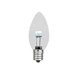 C7 - Pure White - Glass LED Replacement Bulbs - 25 Pack -Christmas Lights Series 0014924 c7 pure white glass led replacement bulbs 25 pack