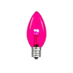 C7 - Pink - Glass LED Replacement Bulbs - 25 Pack 9 C7 - Pink - Glass LED Replacement Bulbs - 25 Pack -Christmas Lights Series 0014926 c7 pink glass led replacement bulbs 25 pack
