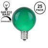 Green Satin G40 Globe Replacement Bulbs 25 Pack