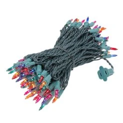 Connect 10 Multi Christmas Mini Lights 100 Light 50 Feet Long -Christmas Lights Series 0014959 connect 10 multi christmas mini lights 100 light 50 feet long