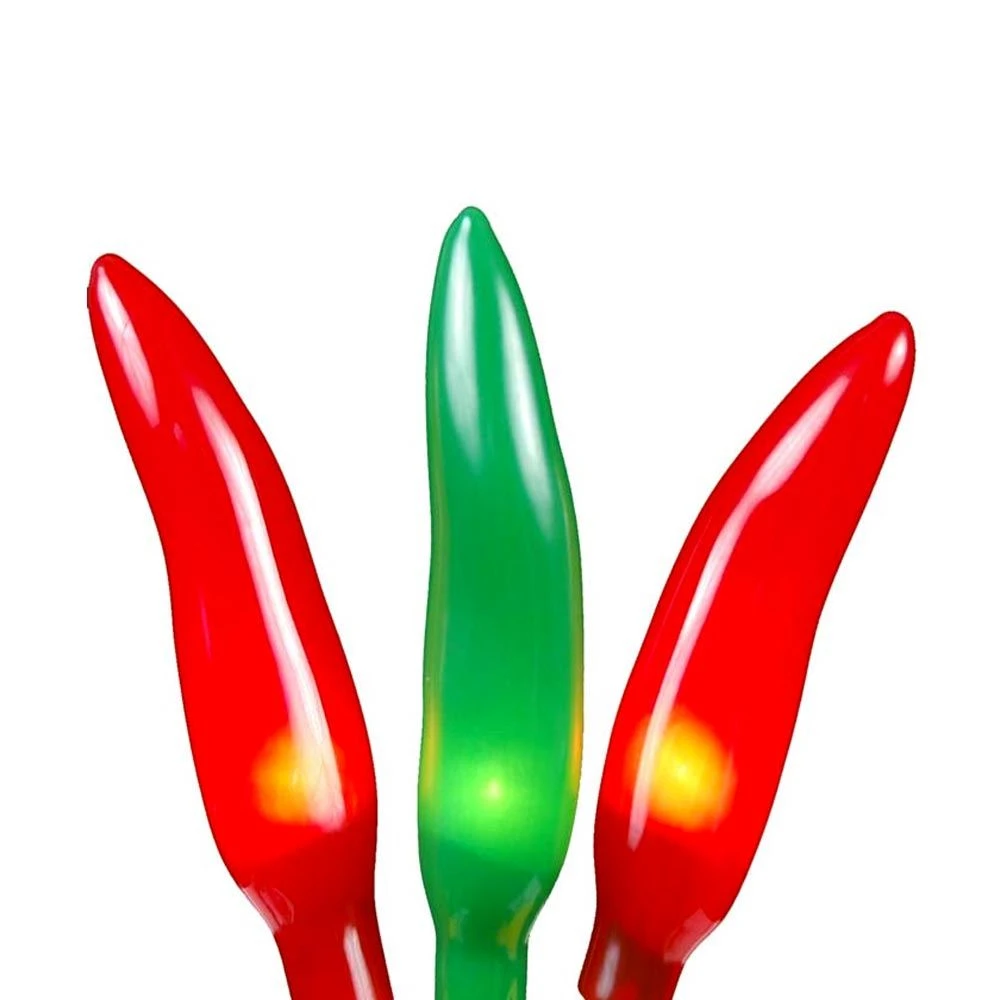 Red And Green Chili Pepper Cluster Ristras 50 Light 3 Red And Green Chili Pepper Cluster Ristras 50 Light - Image 3