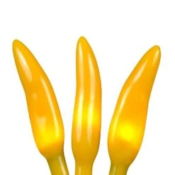 Yellow Chili Pepper Cluster Ristras 50 Light -Christmas Lights Series 0015853 yellow chili pepper cluster ristras 50 light