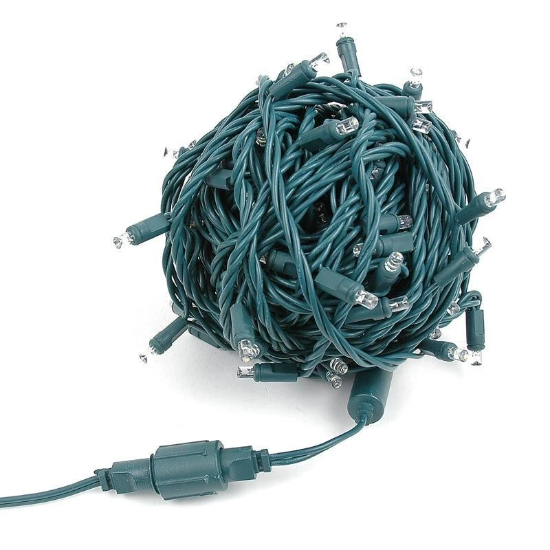 Coaxial 100 LED Warm White 4" Spacing Green Wire 2 Coaxial 100 LED Warm White 4" Spacing Green Wire - Image 2