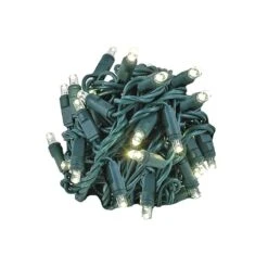 Twinkling Coaxial 50 LED Warm White 4" Spacing Green Wire 11 Twinkling Coaxial 50 LED Warm White 4" Spacing Green Wire -Christmas Lights Series 0016227 twinkling coaxial 50 led warm white 4 spacing green wire