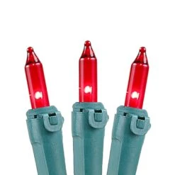 4' X 6' Super Bright Red Net Lights - Green Wire -Christmas Lights Series 0016567 4 x 6 super bright red net lights green wire