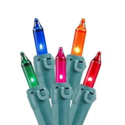 Connect 10 Multi Christmas Mini Lights 100 Light 50 Feet Long -Christmas Lights Series 0016604 connect 10 multi christmas mini lights 100 light 50 feet long