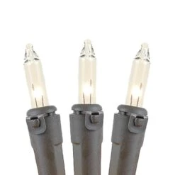 2' X 10' Super Bright Clear Net Lights - Brown Wire -Christmas Lights Series 0016760 2 x 10 super bright clear net lights brown wire