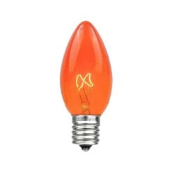 100 C9 Christmas Light Set - Orange Bulbs - White Wire 10 100 C9 Christmas Light Set - Orange Bulbs - White Wire -Christmas Lights Series 0017055 100 c9 christmas light set orange bulbs white wire