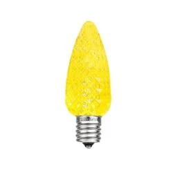 Yellow C9 LED Replacement Bulbs 25 Pack -Christmas Lights Series 0019514 yellow c9 led replacement bulbs 25 pack