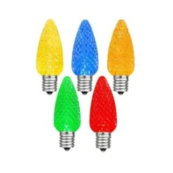 Multi Colored C7 LED Replacement Lamps 25 Pack -Christmas Lights Series 0019568 multi colored c7 led replacement lamps 25 pack