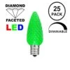 Green C7 LED Replacement Bulbs 25 Pack