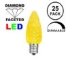 Yellow C7 LED Replacement Bulbs 25 Pack