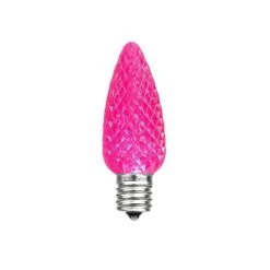 Pink C7 LED Replacement Bulbs 25 Pack -Christmas Lights Series 0019577 pink c7 led replacement bulbs 25 pack