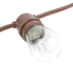 37.5' Brown Commercial Grade Stringer (E26 Base) 10 37.5' Brown Commercial Grade Stringer (E26 Base) -Christmas Lights Series 0020069 375 brown commercial grade stringer e26 base