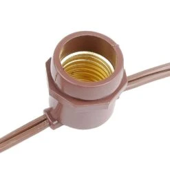 330' Brown Commercial Grade Stringer (E26 Base) -Christmas Lights Series 0020071 330 brown commercial grade stringer e26 base