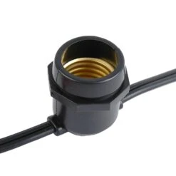 100' Black Commercial Grade Stringer (E26 Base) 11 100' Black Commercial Grade Stringer (E26 Base) -Christmas Lights Series 0020092 100 black commercial grade stringer e26 base