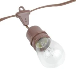 330' Suspended Brown Commercial Grade Stringer (E26 Base) -Christmas Lights Series 0020106 330 suspended brown commercial grade stringer e26 base
