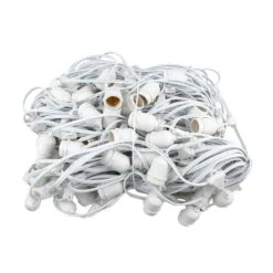 330' Suspended White Commercial Grade Stringer (E26 Base) 8 330' Suspended White Commercial Grade Stringer (E26 Base) -Christmas Lights Series 0020117 330 suspended white commercial grade stringer e26 base