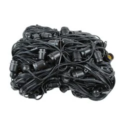 330' Suspended Black Commercial Grade Stringer (E26 Base) 8 330' Suspended Black Commercial Grade Stringer (E26 Base) -Christmas Lights Series 0020124 330 suspended black commercial grade stringer e26 base