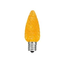 Amber/Orange C7 LED Replacement Bulbs 25 Pack -Christmas Lights Series 0020245 amberorange c7 led replacement bulbs 25 pack