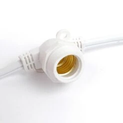 25 Clear G50 Commercial Grade Intermediate Base Light Set - White Wire 10 25 Clear G50 Commercial Grade Intermediate Base Light Set - White Wire -Christmas Lights Series 0021635 25 clear g50 commercial grade intermediate base light set white wire