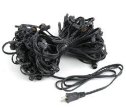 100 Warm White LED G40 Commercial Grade Candelabra Base Light Set -Christmas Lights Series 0021784 100 warm white led g40 commercial grade candelabra base light set