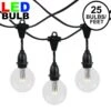 25 Warm White G50 LED Suspended Commercial Grade Intermediate Base Light Set