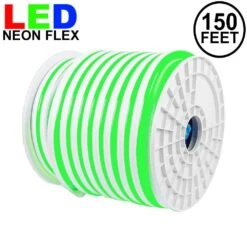 150 Ft Green LED Neon Flex Rope Light Spool 120 Volt -Christmas Lights Series 0022513 150 ft green led neon flex rope light spool 120 volt