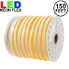 150 Ft Amber LED Neon Flex Rope Light Spool 120 Volt