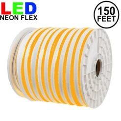 150 Ft Amber LED Neon Flex Rope Light Spool 120 Volt