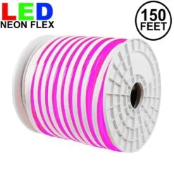 150 Ft Pink LED Neon Flex Rope Light Spool 120 Volt