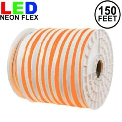 150 Ft Orange LED Neon Flex Rope Light Spool 120 Volt