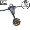 100' Suspended Black Commercial Grade Stringer 80 Intermediate (e17) Base Sockets