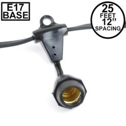 25' Suspended Black Commercial Grade Stringer E17 Base