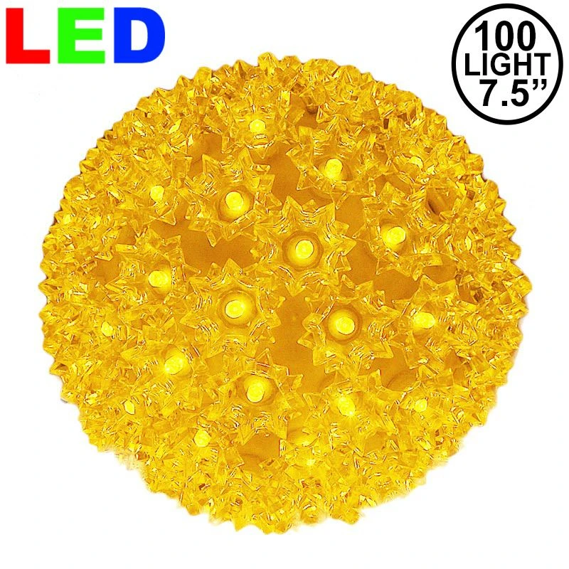 100 Yellow LED 7.5" Sphere 1 100 Yellow LED 7.5" Sphere