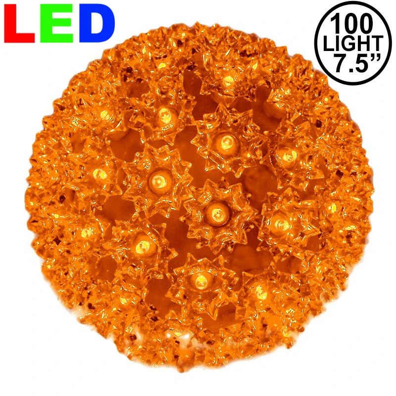 100 Orange LED 7.5" Sphere 1 100 Orange LED 7.5" Sphere