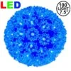 100 Blue LED 7.5" Sphere