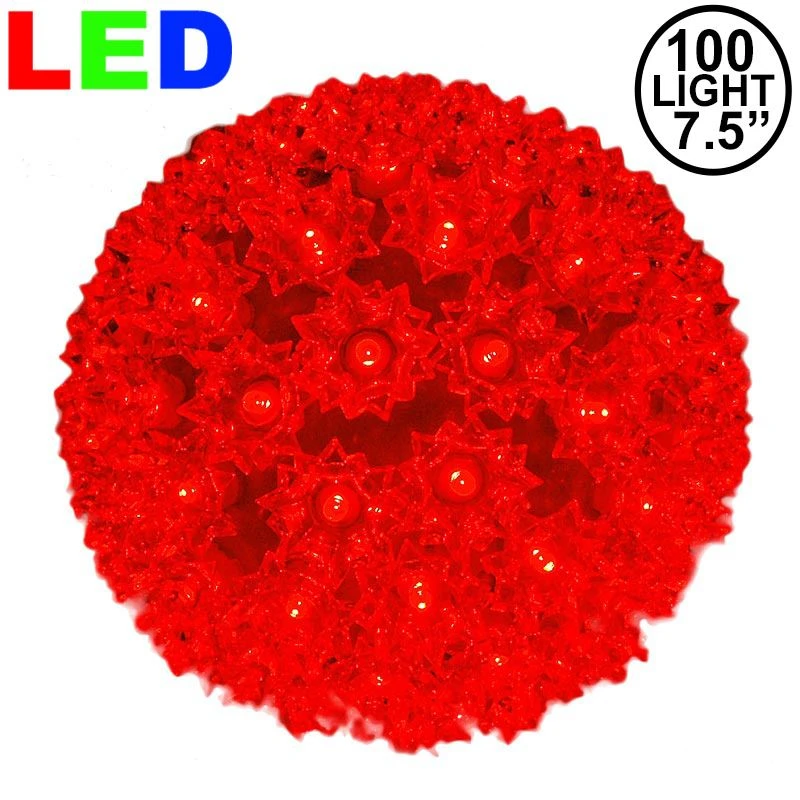 100 Red LED 7.5" Sphere 1 100 Red LED 7.5" Sphere