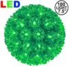 100 Green LED 7.5" Sphere