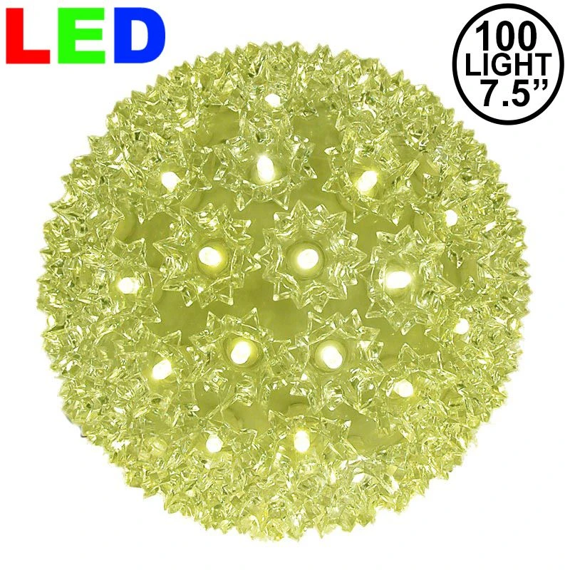 100 Warm White LED 7.5" Sphere 1 100 Warm White LED 7.5" Sphere