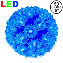 50 Blue LED 6" Sphere
