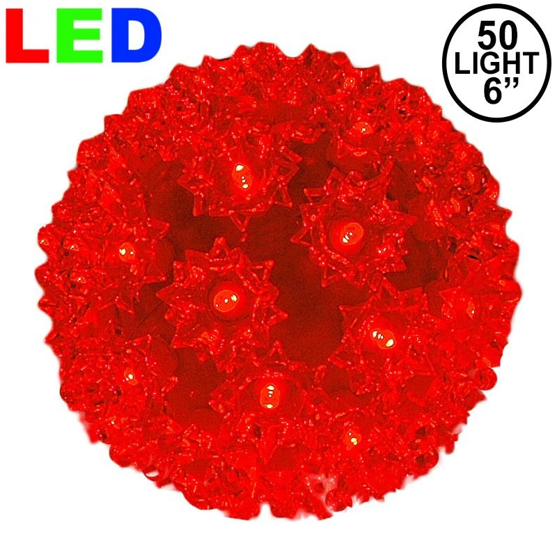 50 Red LED 6" Sphere 1 50 Red LED 6" Sphere
