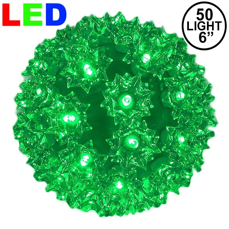 50 Green LED 6" Sphere 1 50 Green LED 6" Sphere