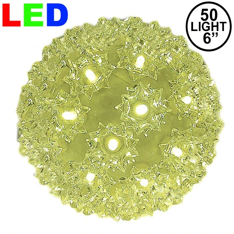 50 Warm White LED 6" Sphere 1 50 Warm White LED 6" Sphere