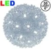 50 Pure White LED 6" Sphere