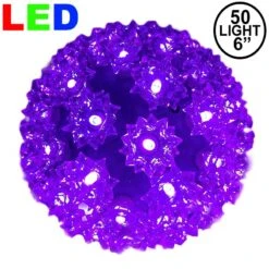 50 Purple LED 6" Sphere