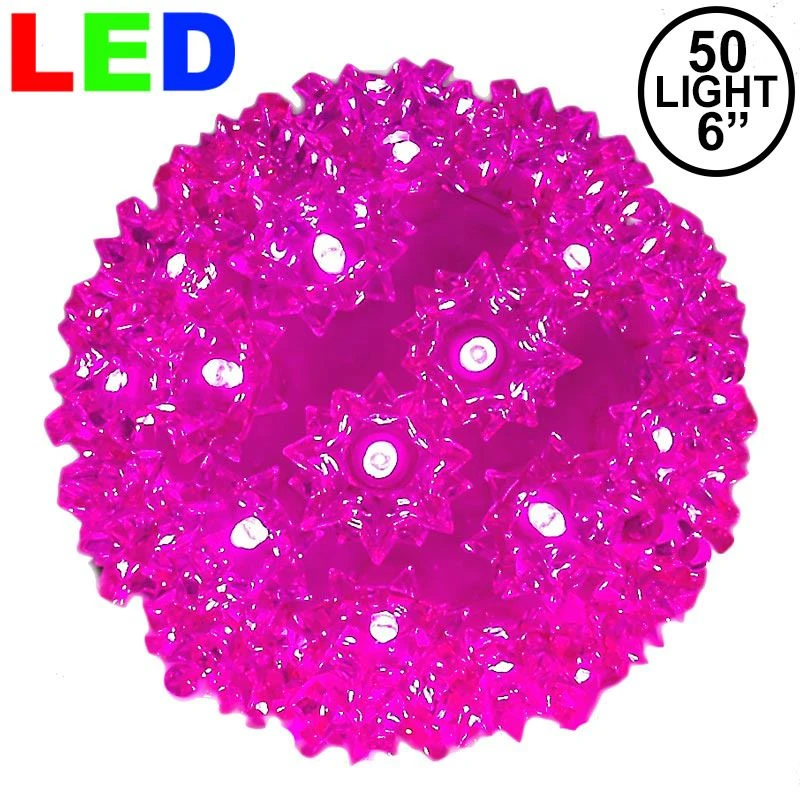 50 Pink LED 6" Sphere 1 50 Pink LED 6" Sphere