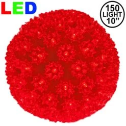 150 Red LED 10" Sphere